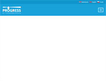 Tablet Screenshot of progress-uitzendbureau.com